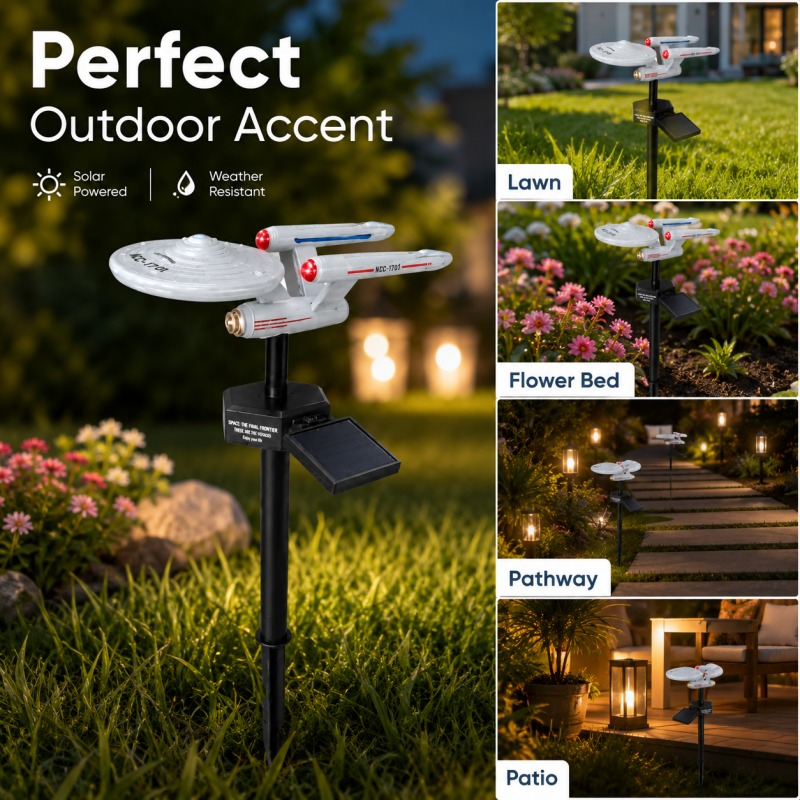 Halo Outdoor Lighting - Lampe solaire de jardin Star Trek