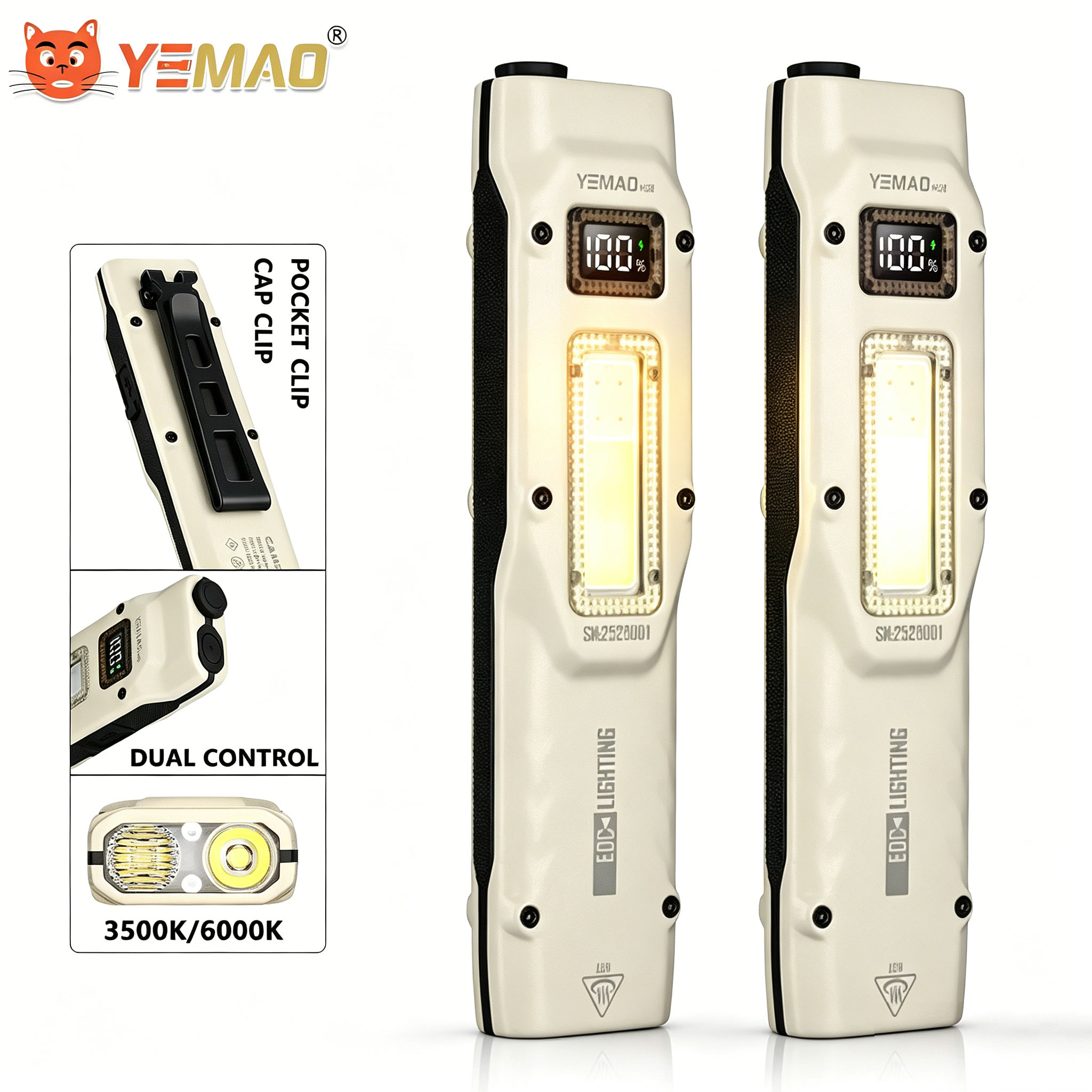 Outdoor Lighting Guide - Portable 880LM YEMAO M28 Ultra-mince Tactique