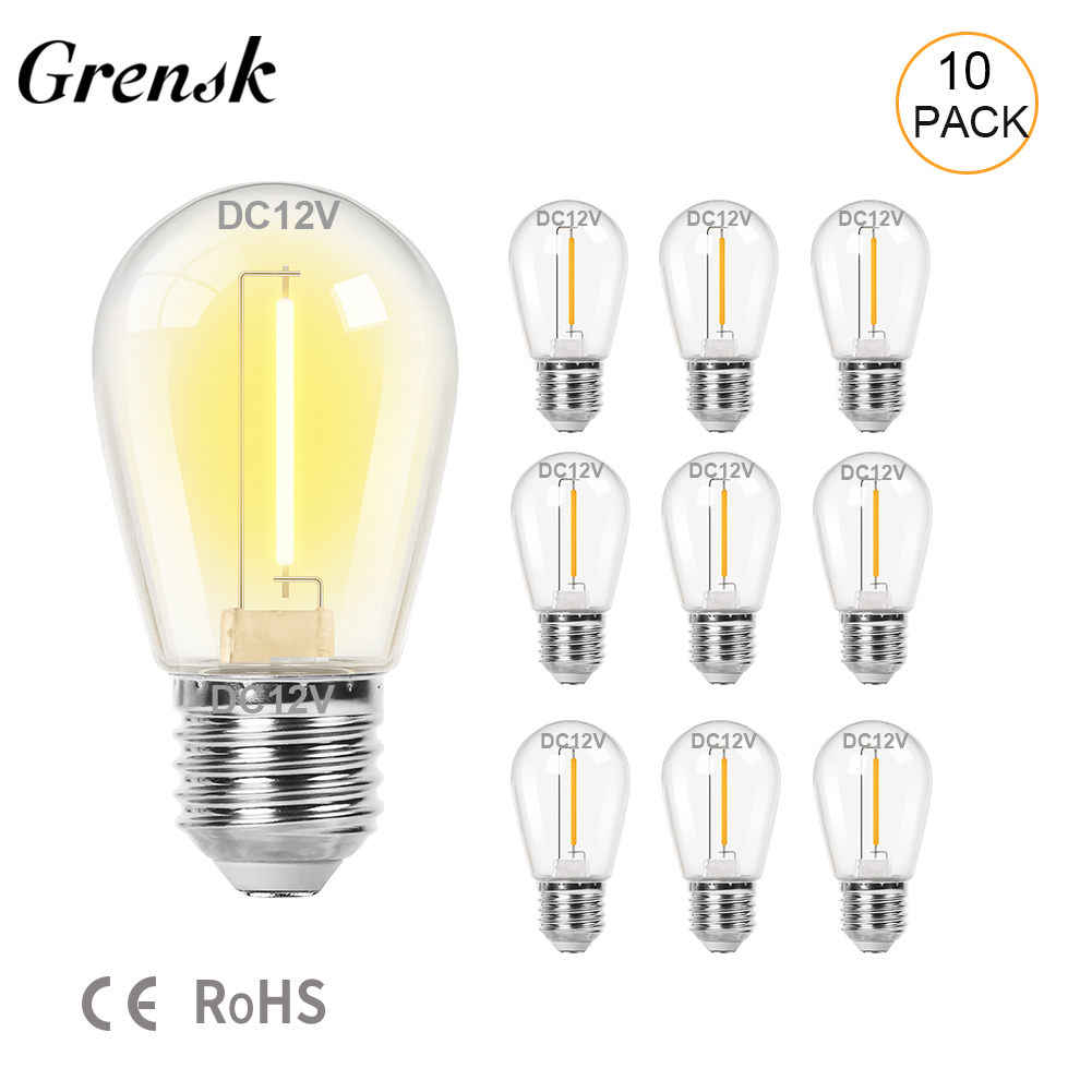 Outdoor Lighting Low Voltage - Guirxiété solaire incassable à LED, ampoule