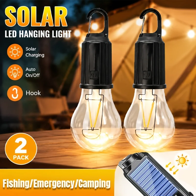 Outdoor Lighting For Backyard - Lampes de camping solaires à LED,