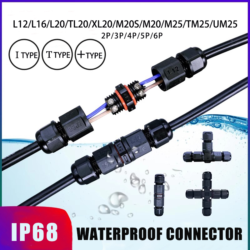 Outdoor Lighting Wire Connectors - Connecteur étanche IP68, câble lumineux LED,
