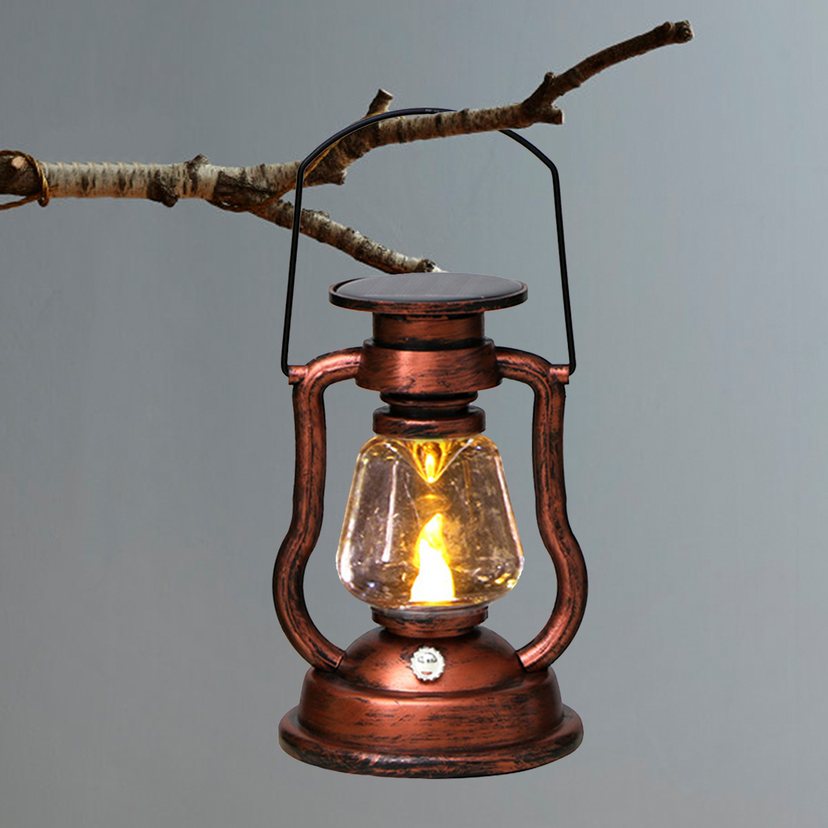 Outdoor Lighting For Backyard - Lampe d'ambiance rétro LED solaire, lanterne