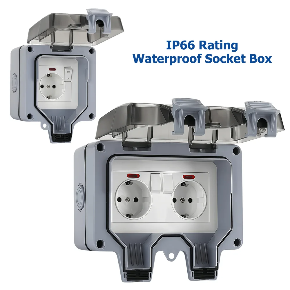 Outdoor Lighting Socket - Prise extérieure de style européen avec