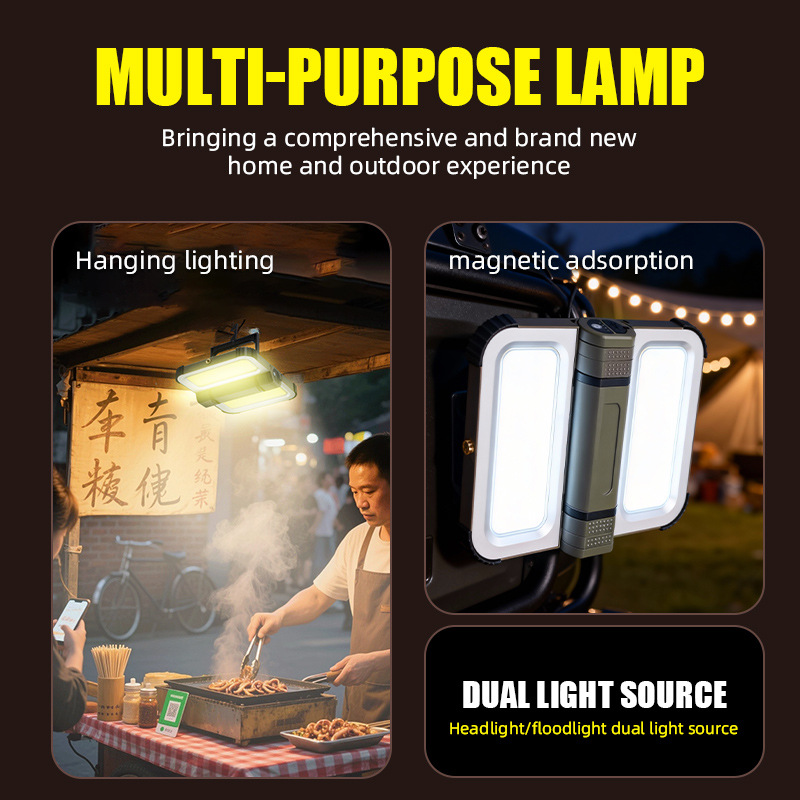 Outdoor Lighting Vendor - Lampe de camping solaire rechargeable à