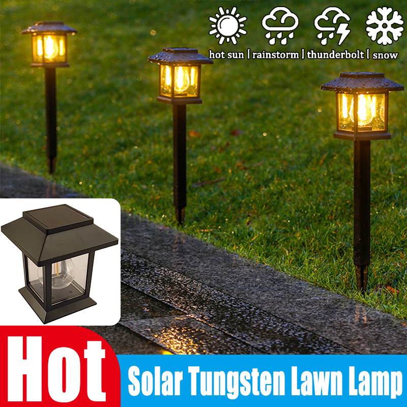 Outdoor Lighting Socket - Lampe solaire extérieure de pelouse de