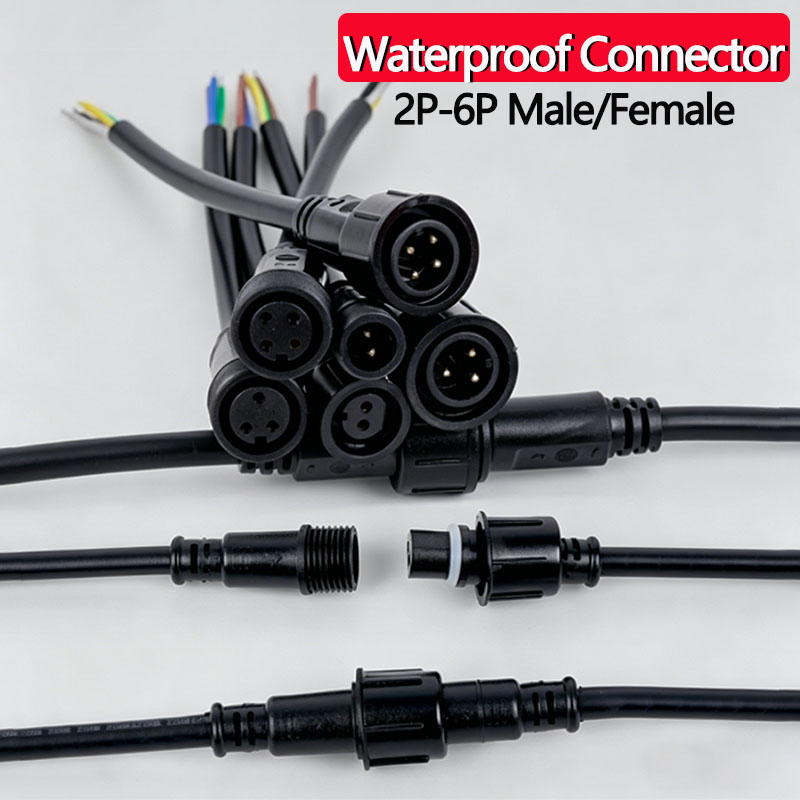 Outdoor Lighting Wire Connectors - Kit de connecteurs étanches 2/3/4/5/6 broches