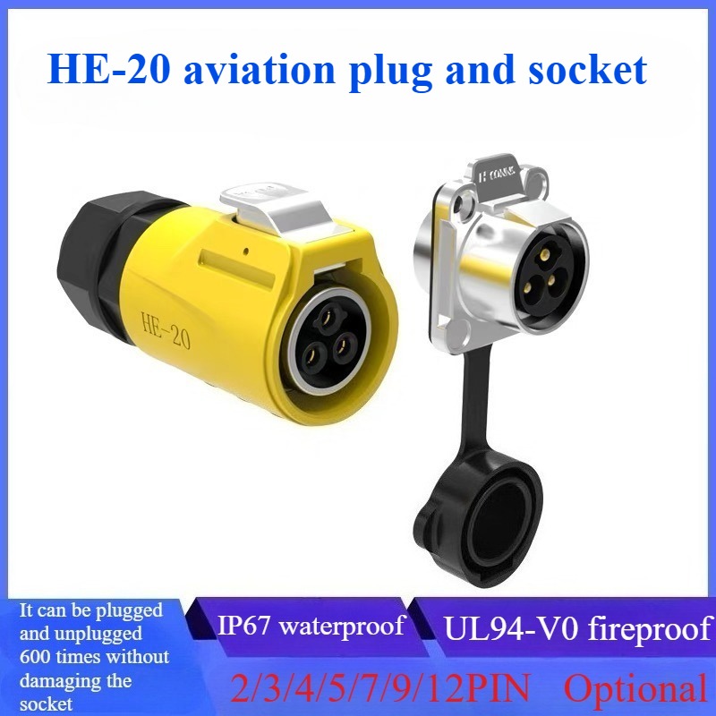 Outdoor Lighting Wire Connectors - HE20 industriel étanche IP67 2-12 broches