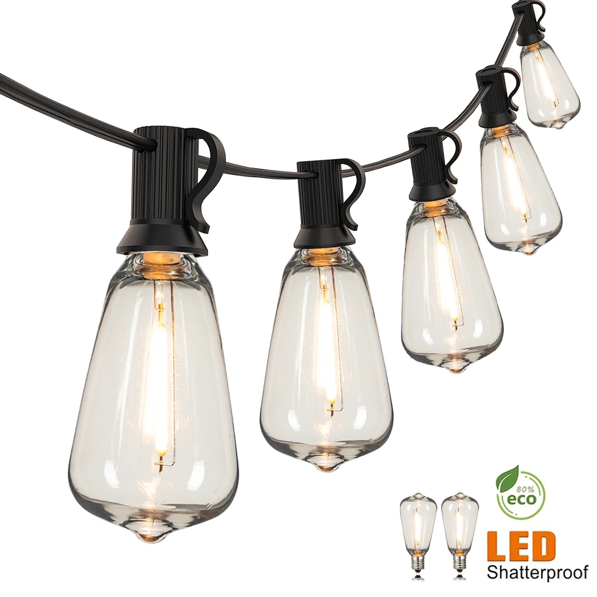 Outdoor Lighting Socket - Guirlande lumineuse extérieure ST38 avec prise