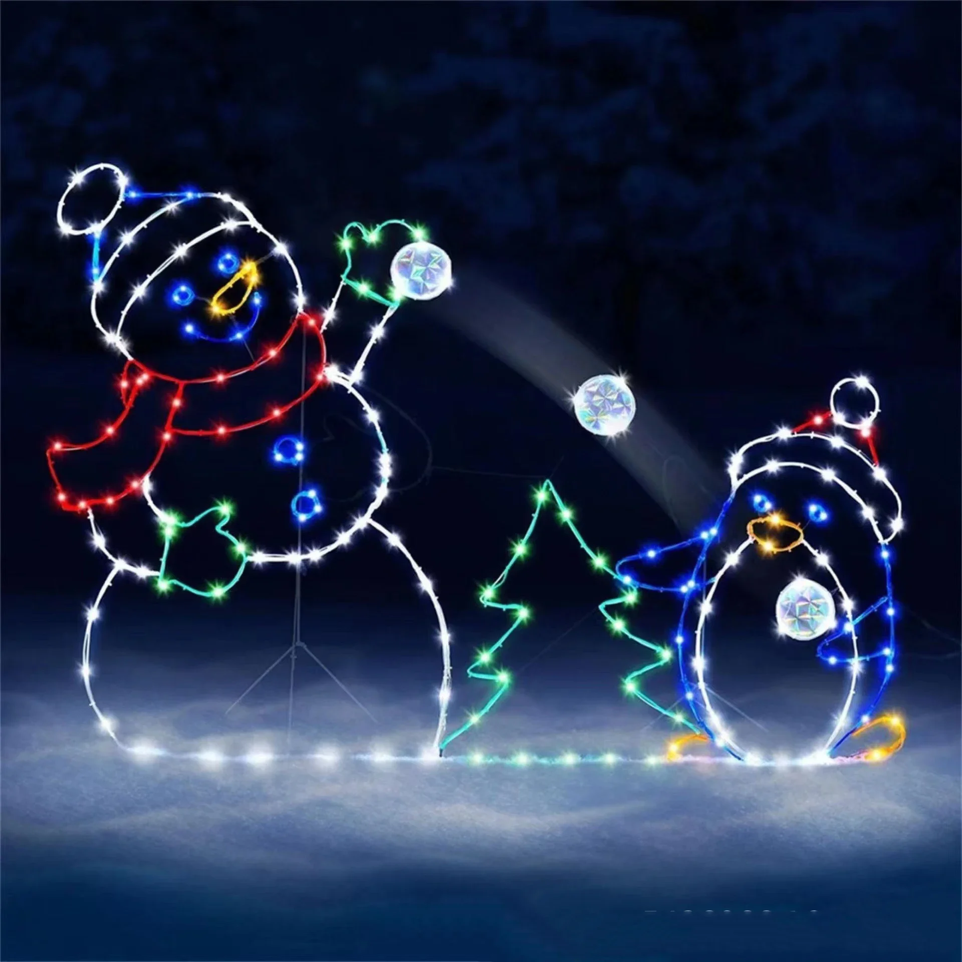Boule de neige animée lumière  - Outdoor Lighting For Backyard avis et prix