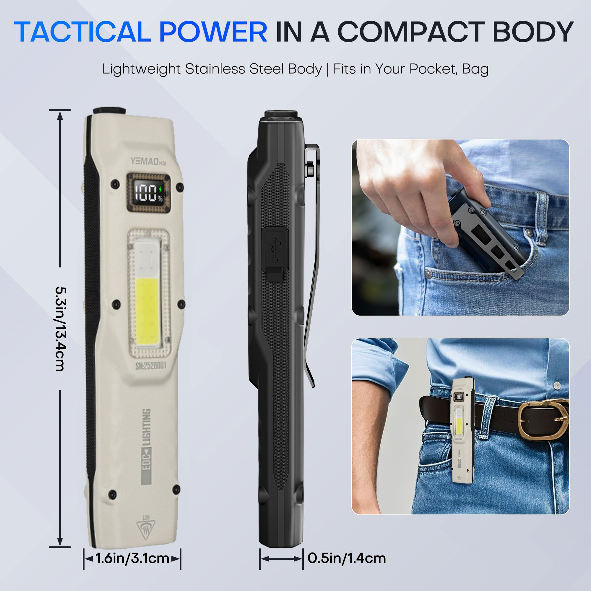 Portable 880LM YEMAO M28 Ultra - Outdoor Lighting Guide avis et prix