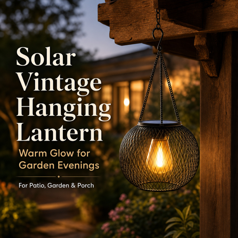 Lampe solaire LED suspendue po - Hanging Outdoor Lighting avis et prix