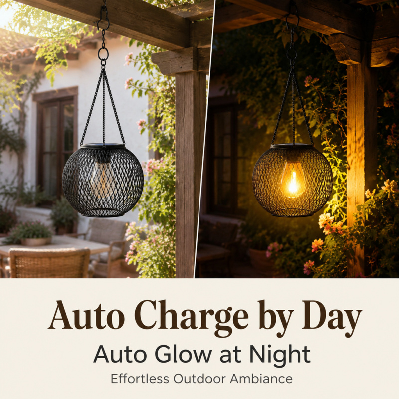 Lampe solaire LED suspendue po - Hanging Outdoor Lighting avis et prix