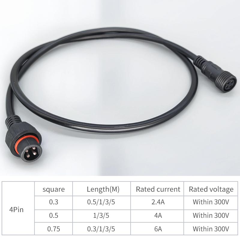 Câble de prise mâle femelle 4  - Outdoor Lighting Wire Connectors avis et prix