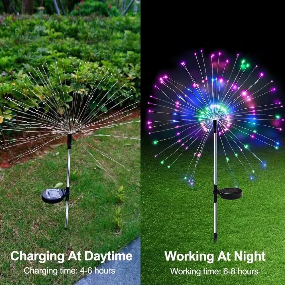 200LED feu d'artifice solaire  - Wired Pathway Light avis et prix