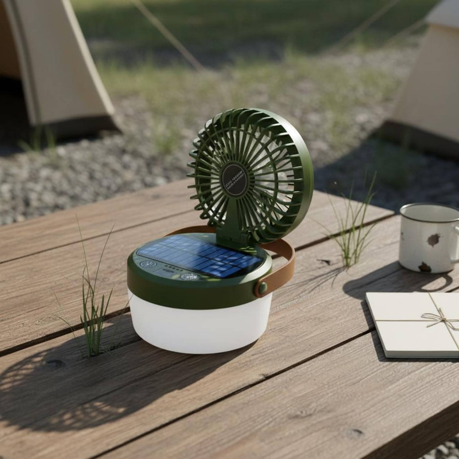 Ventilateur solaire de camping - Hanging Outdoor Lighting avis et prix