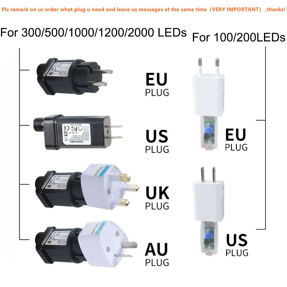 10-200M LED guirlandes lumineu - Outdoor Lighting Socket avis et prix