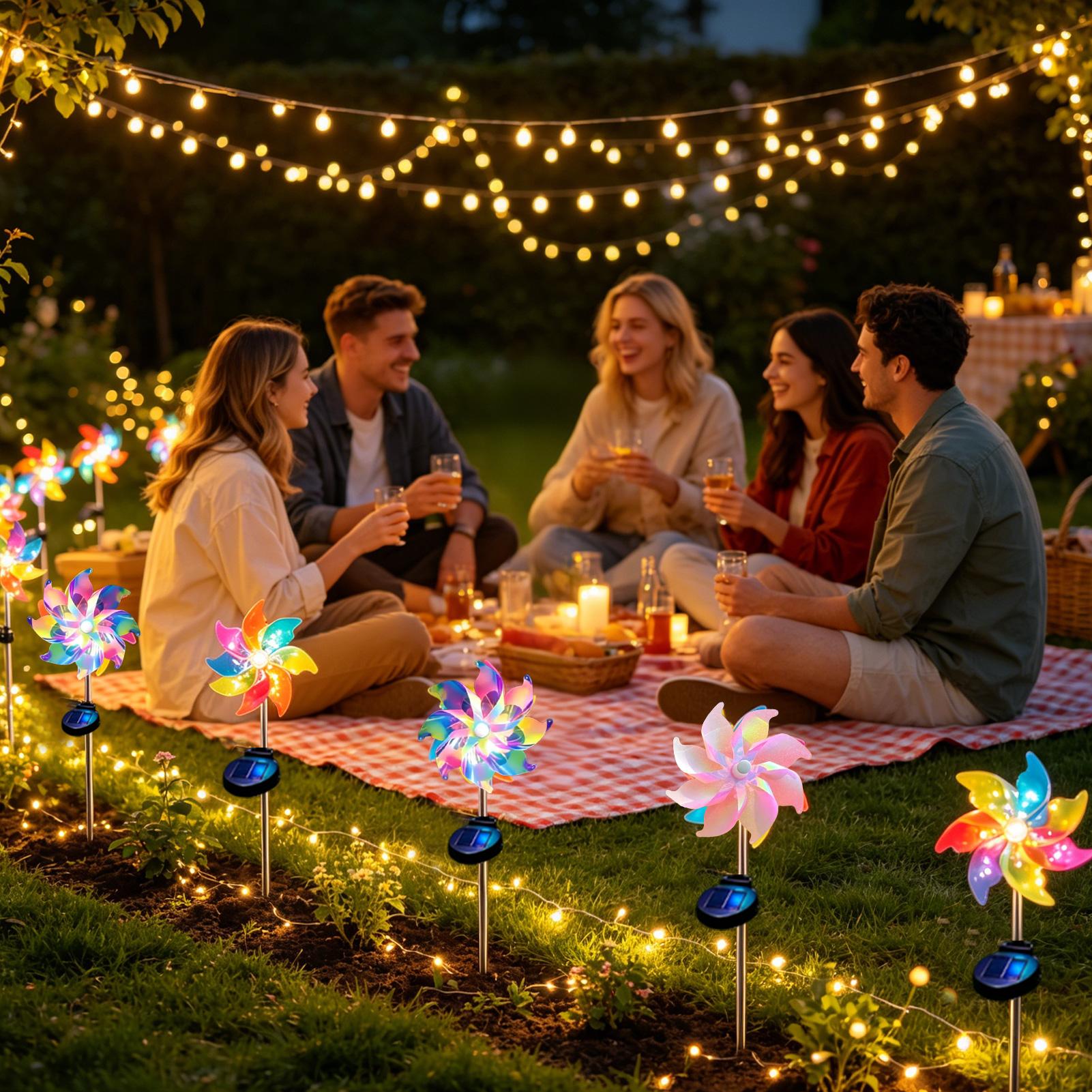 Moulin à vent solaire lumineux - Outdoor Lighting For Backyard avis et prix