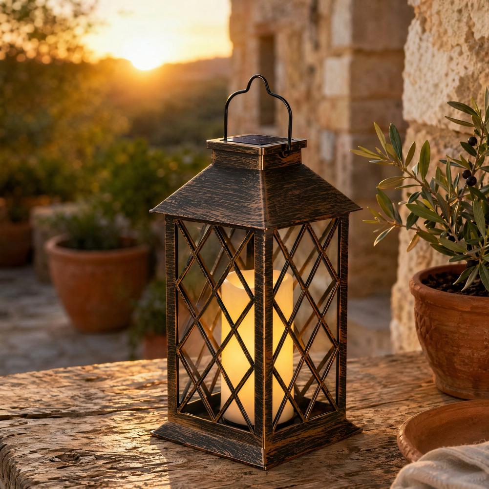 Lanterne solaire rétro, lanter - Hanging Outdoor Lighting avis et prix