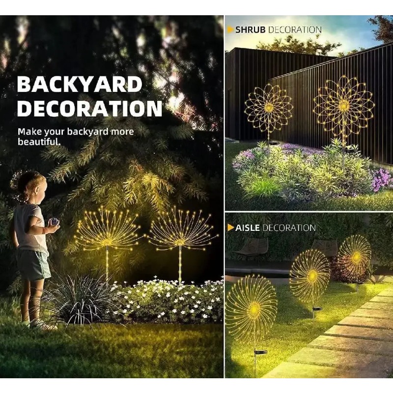 Lampe solaire en forme de feu  - Wired Pathway Light avis et prix