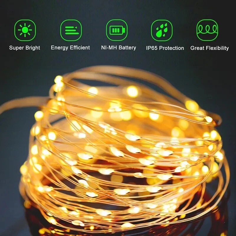 Guirxiété lumineuse solaire à  - Halo Outdoor Lighting avis et prix