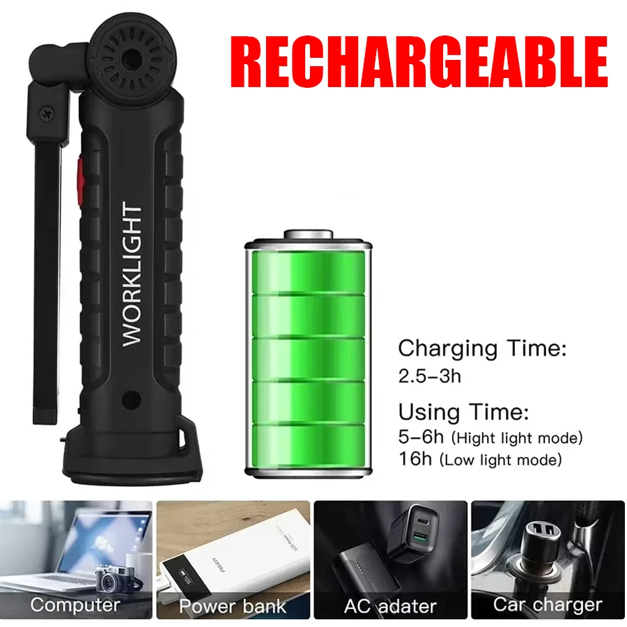 Nouvelle lampe torche LED COB  - Hanging Outdoor Lighting avis et prix