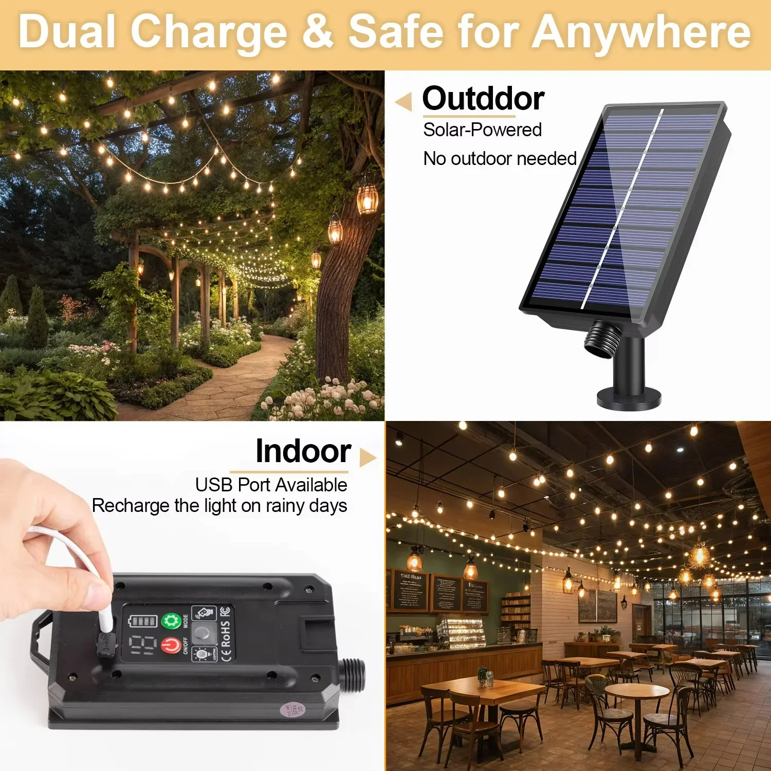 Guirlande solaire incassable p - Outdoor Lighting Socket avis et prix